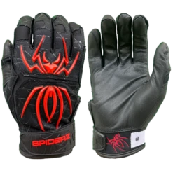 2022 Spiderz ENDITE Batting Gloves - Black/Red