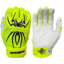 2022 Spiderz ENDITE Batting Gloves - Neon Yellow/Black