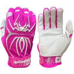 2022 Spiderz ENDITE Batting Gloves - Pink/White
