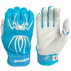 2022 Spiderz ENDITE Batting Gloves - Turquoise/White