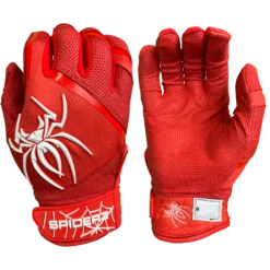 2023 Spiderz PRO Batting Gloves - Red/White