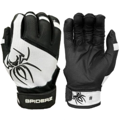 2023 Spiderz PRO Batting Gloves - Black/White LTE "Cookies"