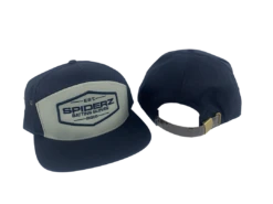 Spiderz 5 Panel Hat W/Patch - Navy Blue/White