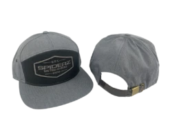 Spiderz 5 Panel Hat W/Patch - Heather Grey/Charcoal