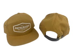 Spiderz 5 Panel Hat W/Patch - Gold