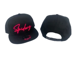 Spiderz New Era Flat Brim SnapBack - Black/Pink