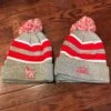 Swiing Kiingz/Iconic Pom Pom Beanie - Red/Silver/White -Sport Zone Shop IMG E4322