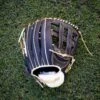 GS Sports Signature Series 13" Dual Post Ball Glove - Black / Metallic Gold