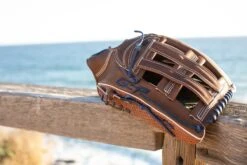 GS Sports Pro Series 14" Dual Post Ball Glove - Brown / Navy Snakeskin