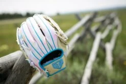 GS Sports Pro Series 13.5" Laced Dual Post Ball Glove - Pastel Tie Dye Snakeskin / Blonde