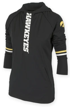 Cassandra 1/2 Zip Iowa Hoodie