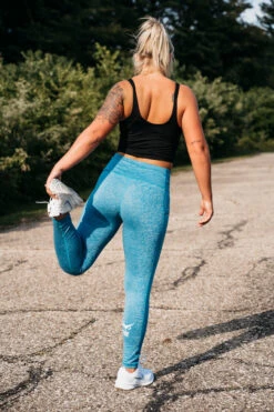 Heather Teal Leggings