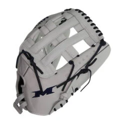 MIKEN - Pro Series 14" White W/Navy Slowpitch Glove PRO140-WN