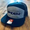 Spiderz 7 Panel Richardson Flat Brim Mesh SnapBack - Black/Heather Gray